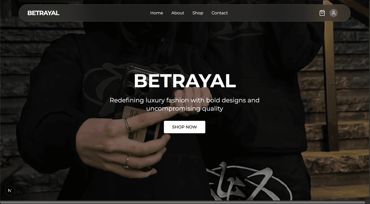Betrayal E-Commerce